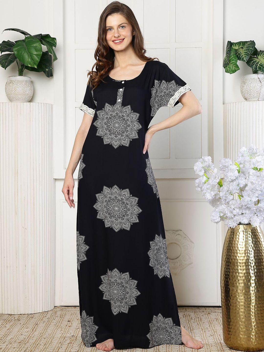 Claura Printed Maxi Nightdress-picture-22