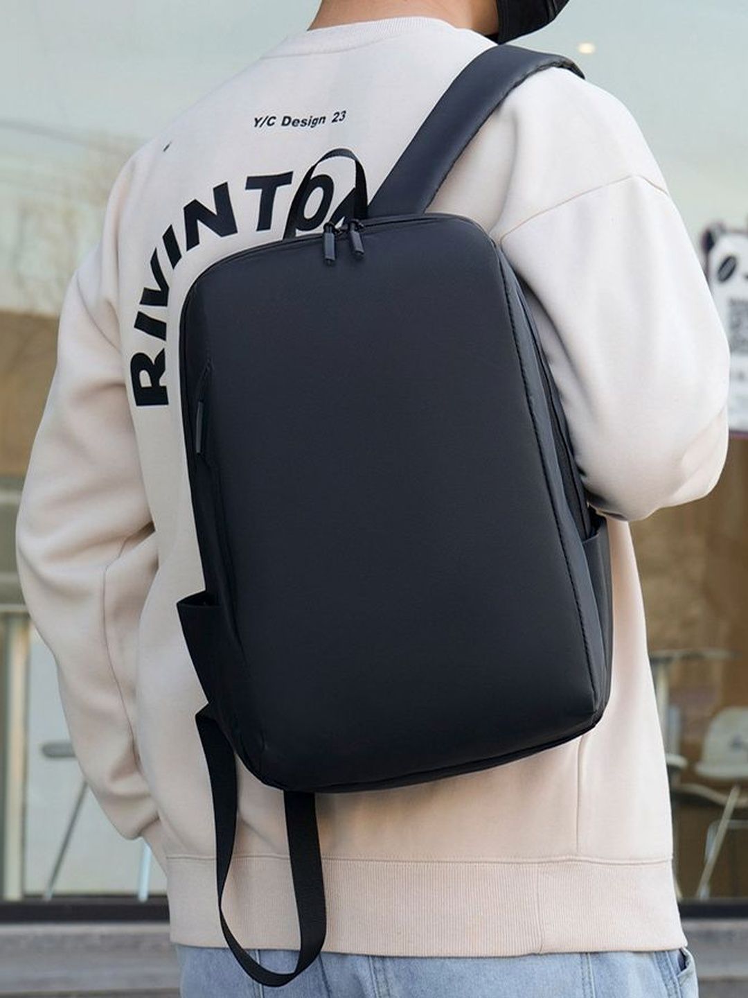 Mast & Harbour Unisex Solid Backpack-image-16