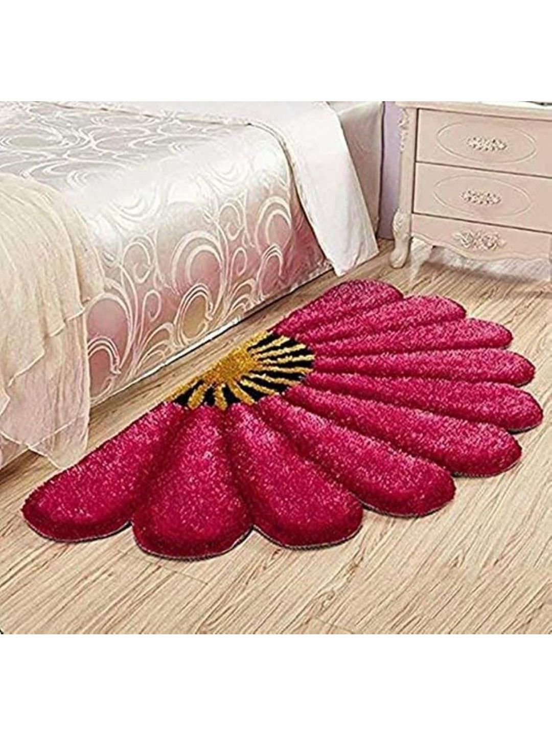 MY HOME Pink Cotton Anti-Skid Doormats-picture-44