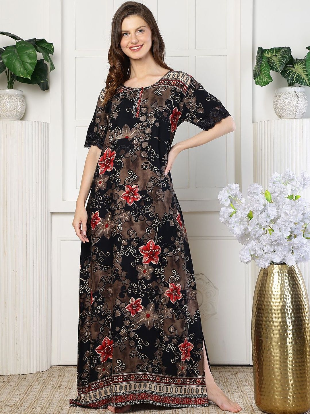 Claura Printed Maxi Nightdress-picture-20