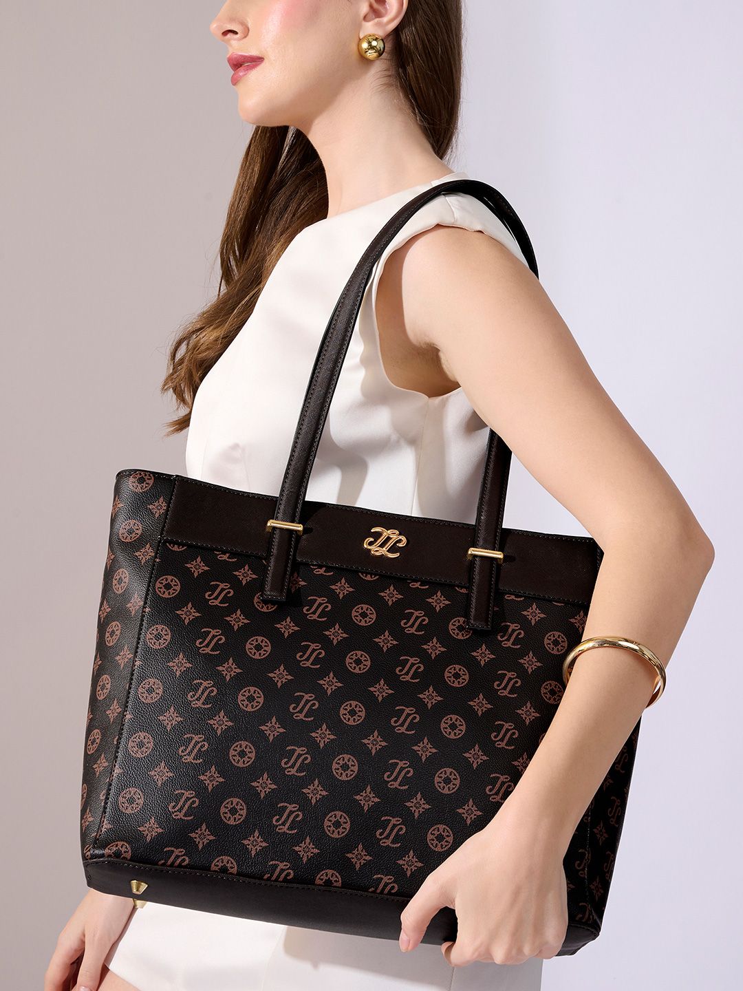 LAVIE Signature Printed Up to 12 inch Shopper Tote Bag-picture-23