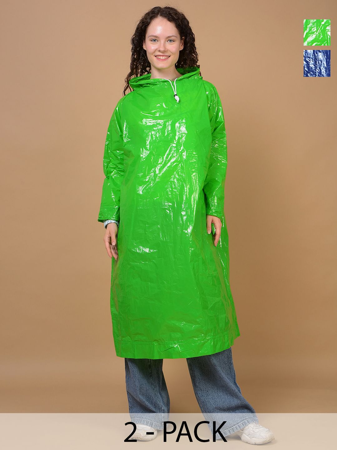 Dollar Pack of 3 Hooded Rain Jacket-picture-47
