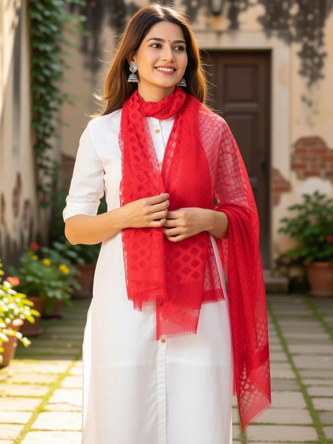 Kuhika Woven Design Dupatta-image-48