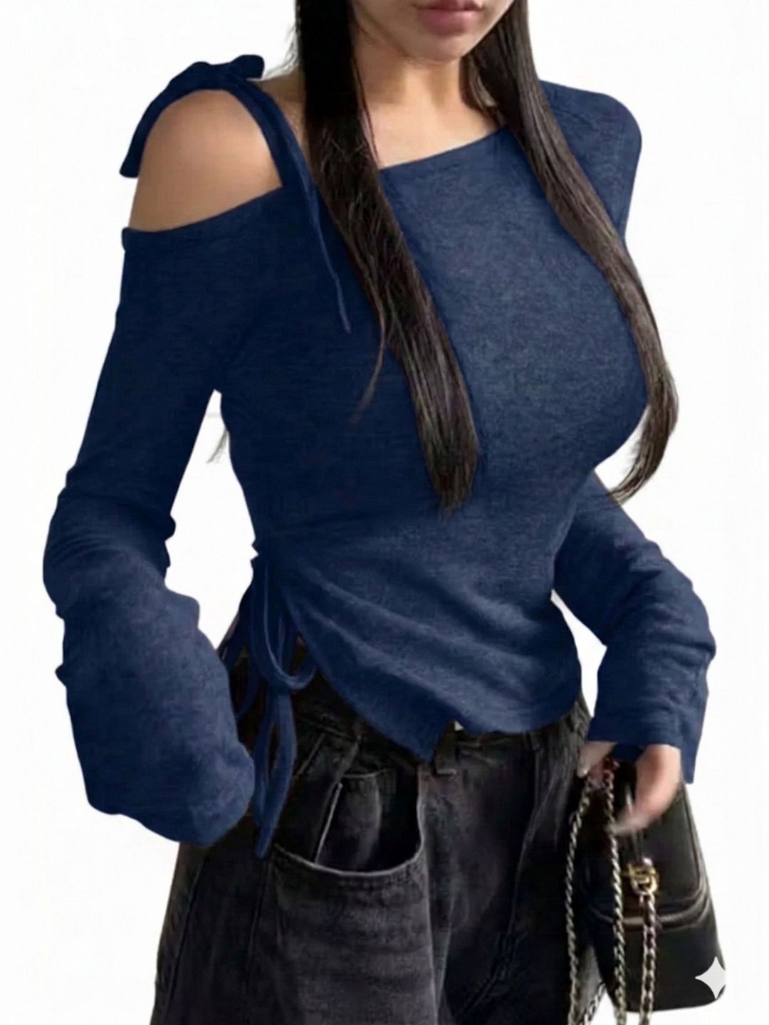 ORGAVO Off-Shoulder Cold-Shoulder Top-image-35