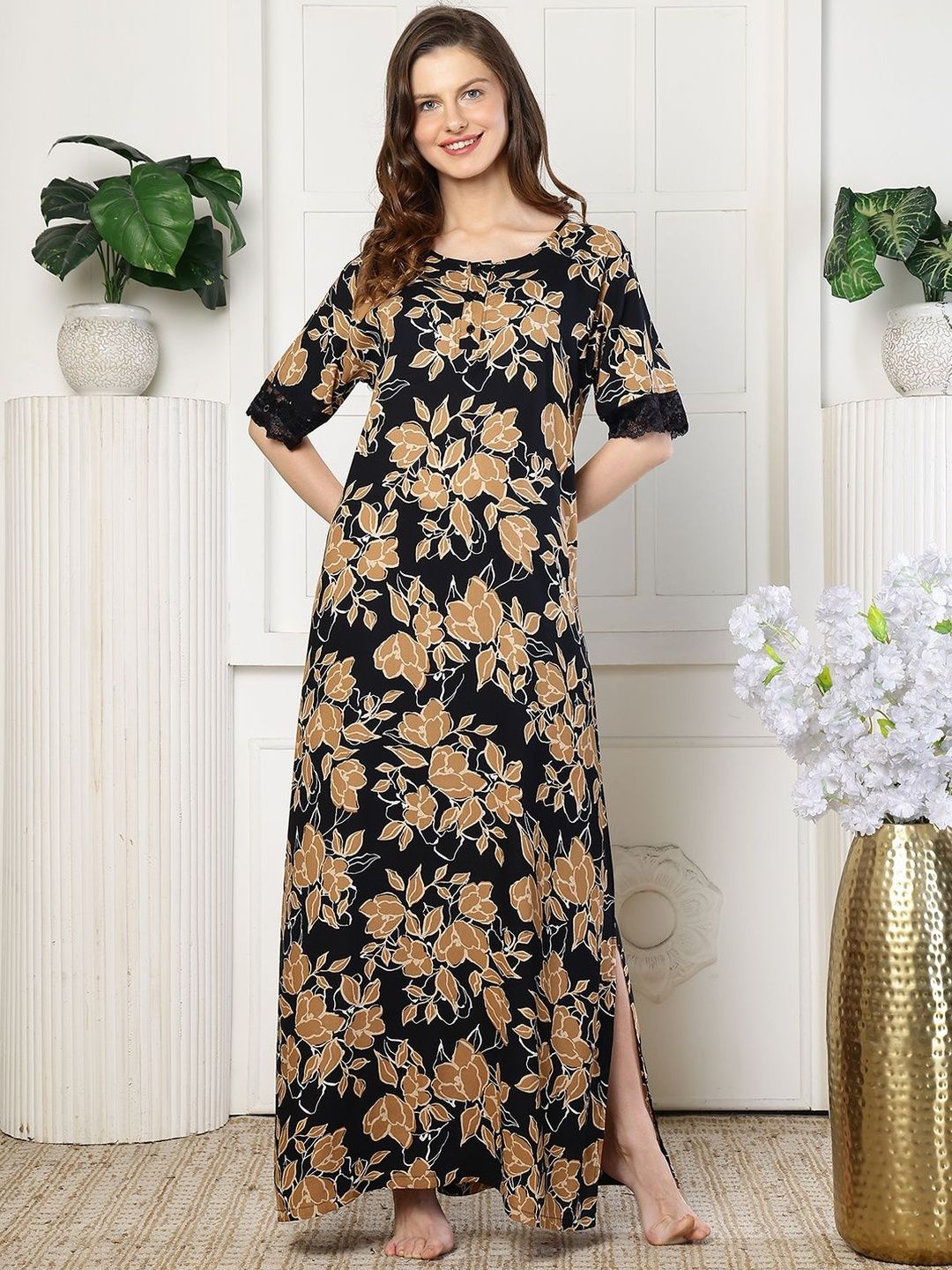 Claura Printed Maxi Nightdress-picture-46