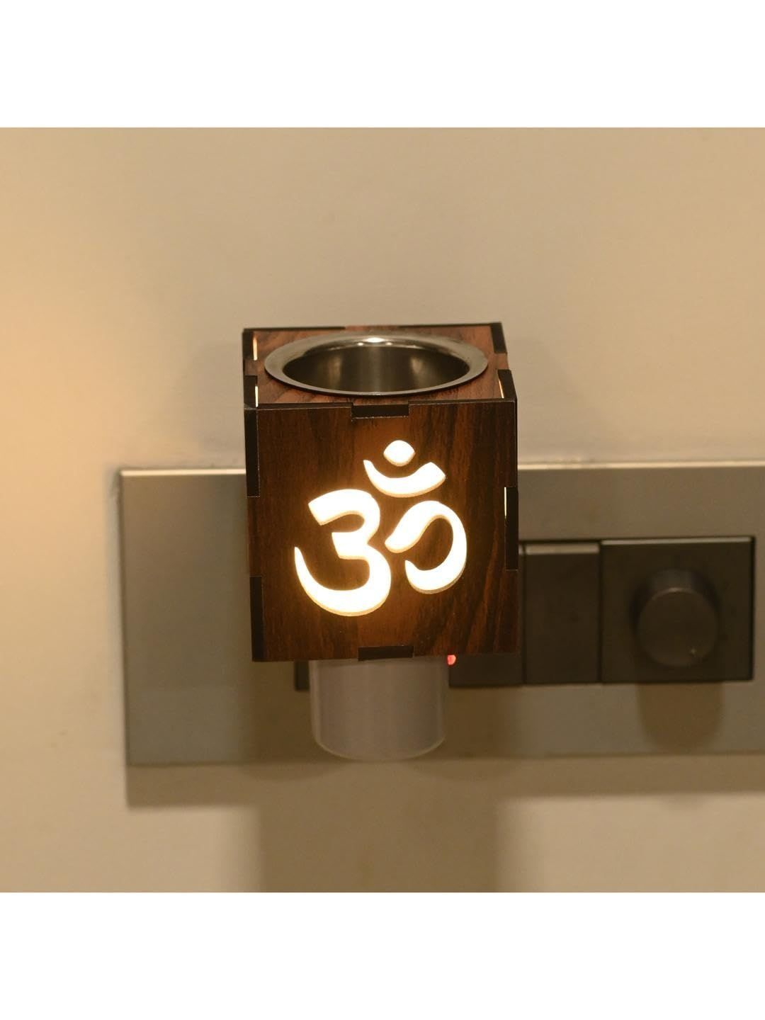 1ST TIME Brown Printed Kapoor Dani Aroma Oil Diffusers-picture-36