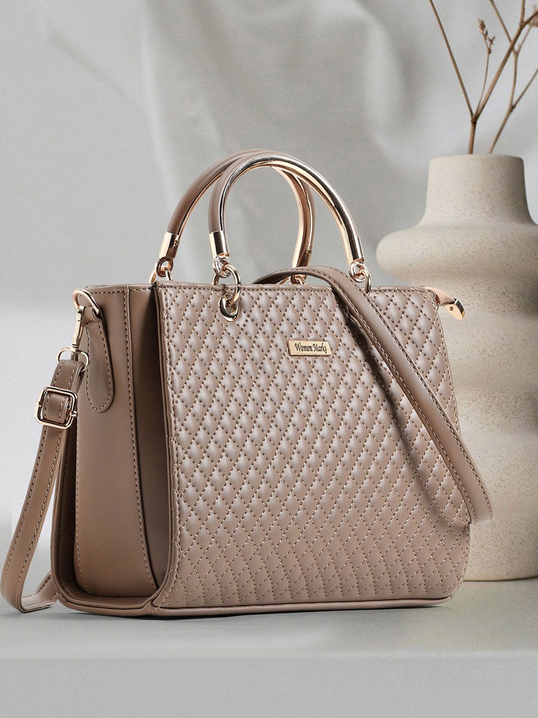 WOMEN MARKS PU Structured Handheld Bag with Quilted-picture-17