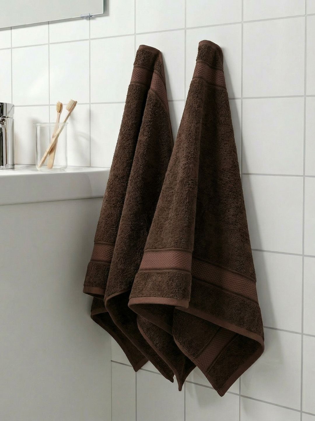 Monte Carlo Eco Bamboo Dark Brown 600 Gsm 40X60 Cm 2 Hand Towel-picture-12