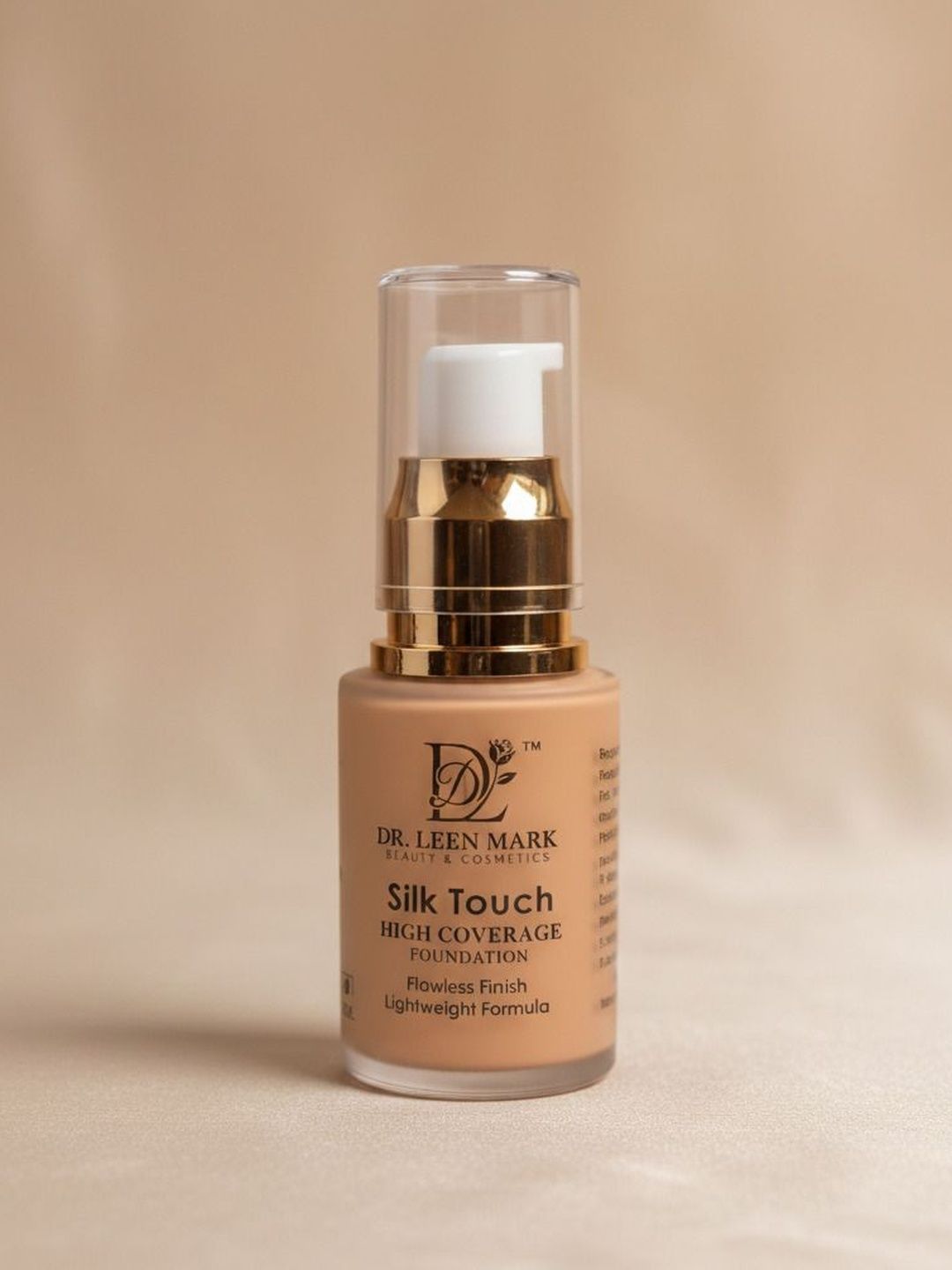 DR LEEN MARK Silk Touch High Coverage Foundation - 25 ml - Golden Beige-image-48