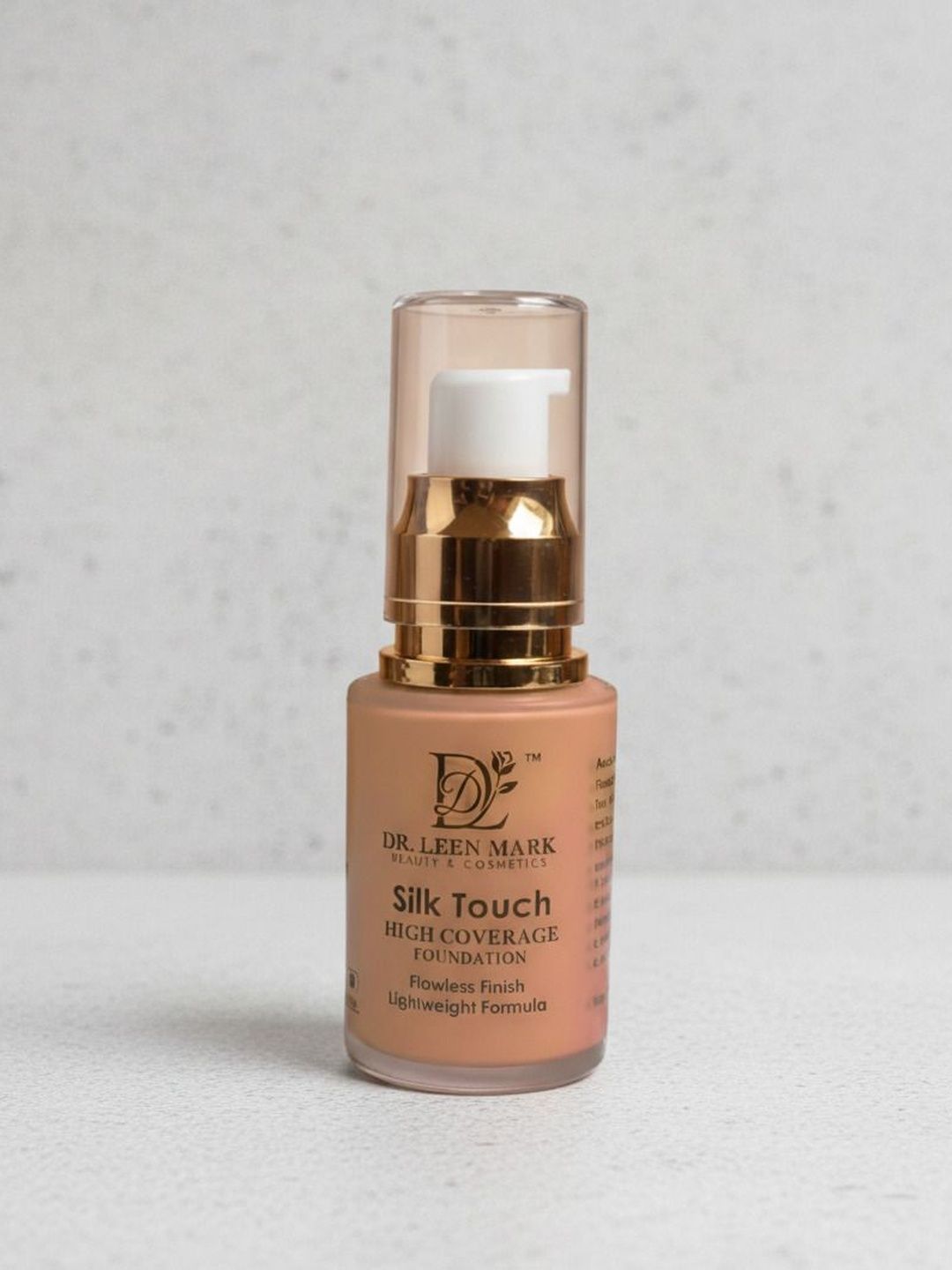 DR LEEN MARK Silk Touch High Coverage Foundation - 25 ml - Medium Warm Nude-picture-26