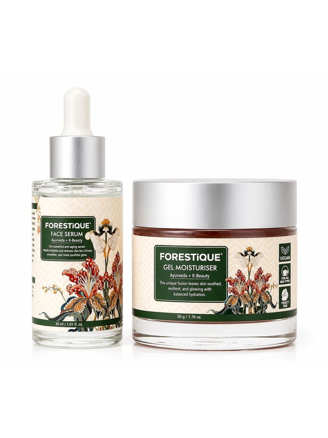 FORESTiQUE' Face Serum + Gel Moisturiser Combo - 30 ml & 50 g-image-49