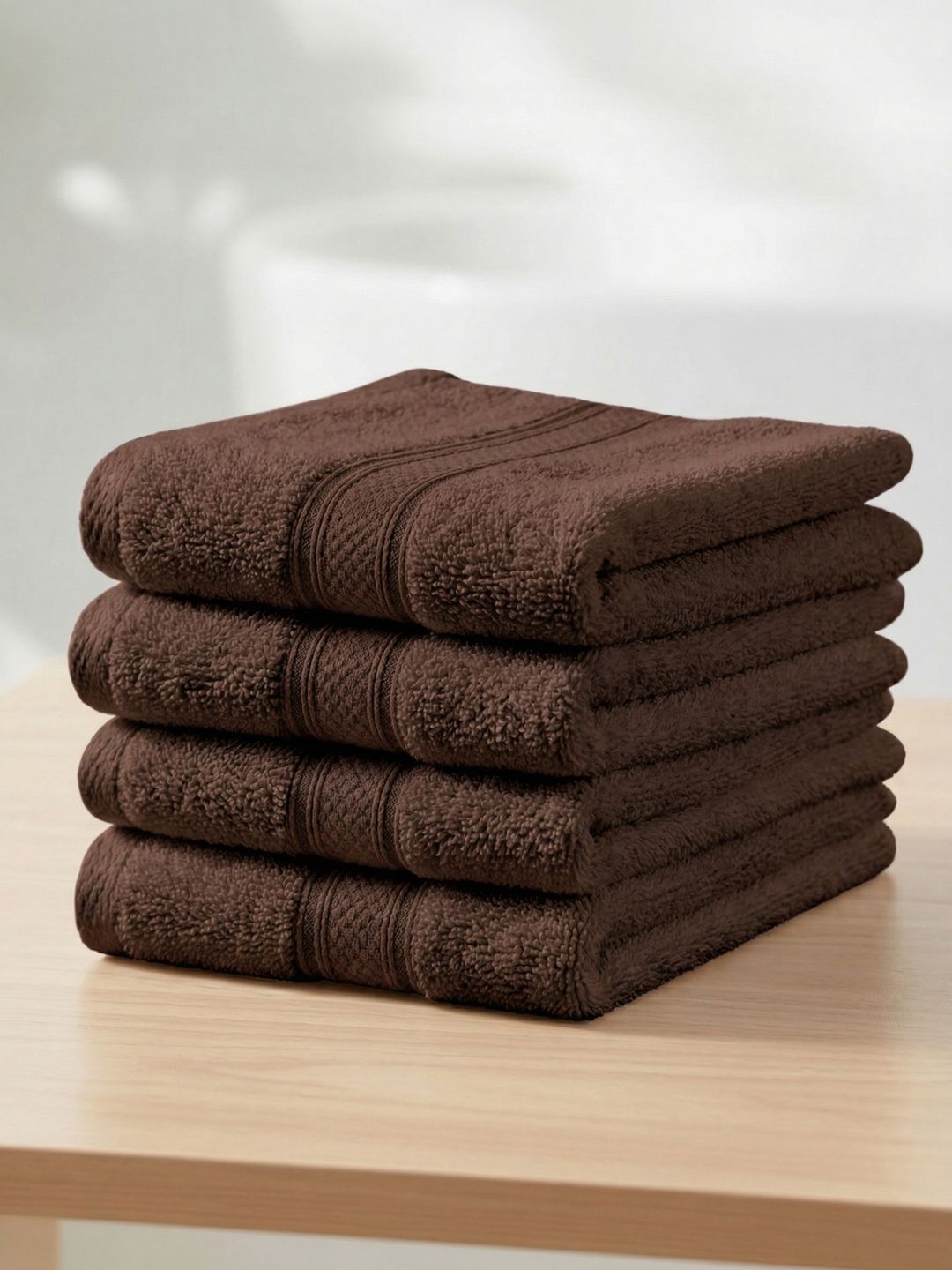 Monte Carlo 4-Pcs Camel Brown 600 GSM Face Towels-image-46
