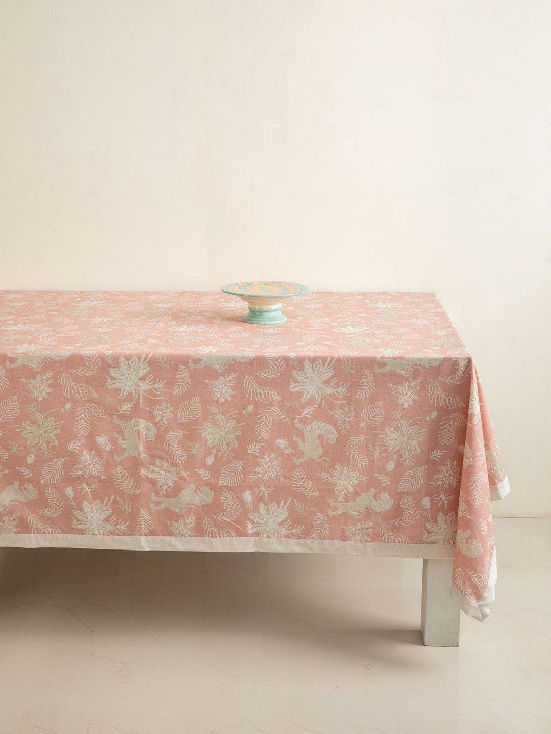 FREEDOM TREE Peach-Coloured Cotton 8-Seater Table Cover-picture-51