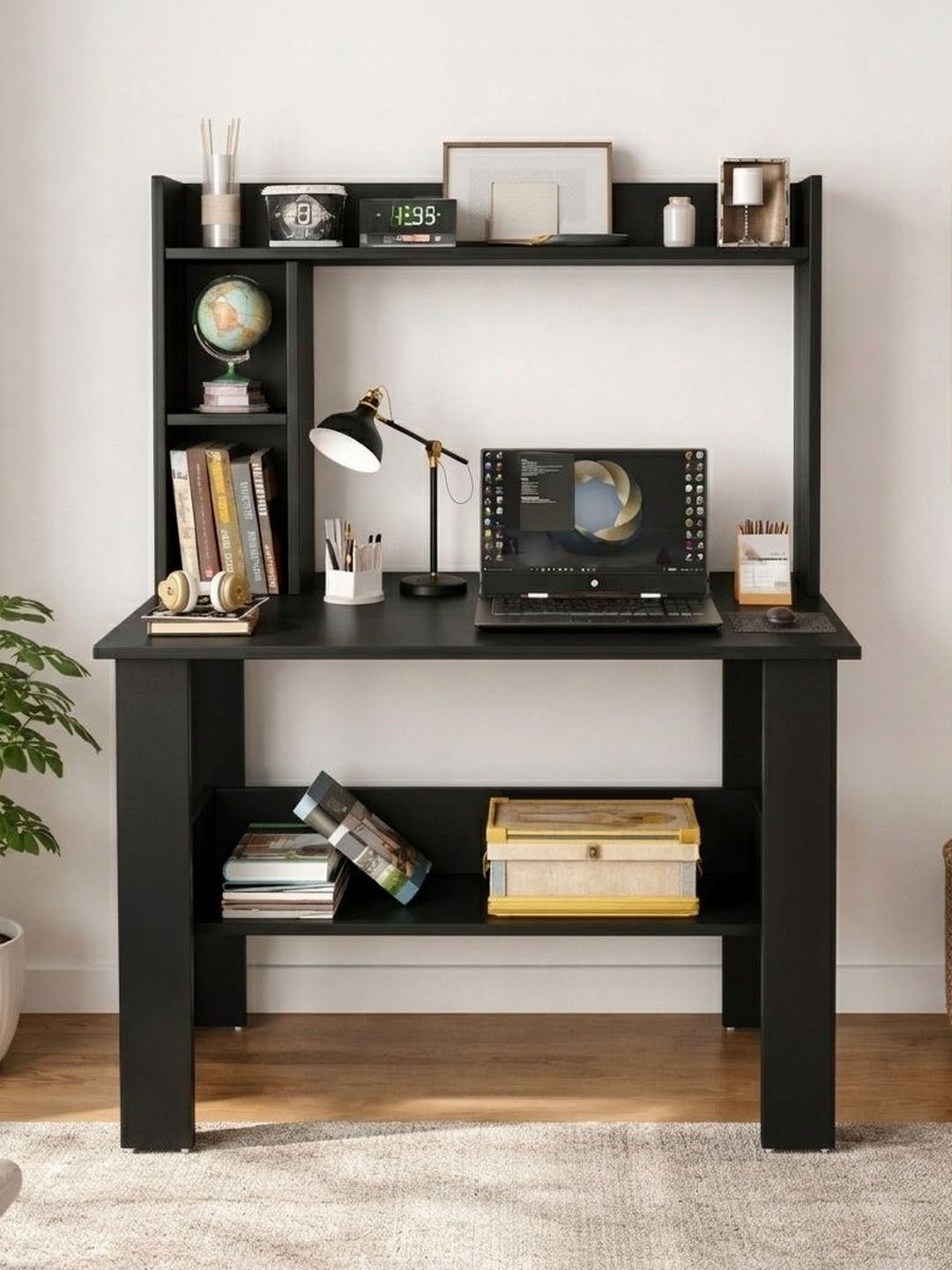 SPYDER CRAFT Black Engineered Wood Strong & Durable Study Table-picture-31