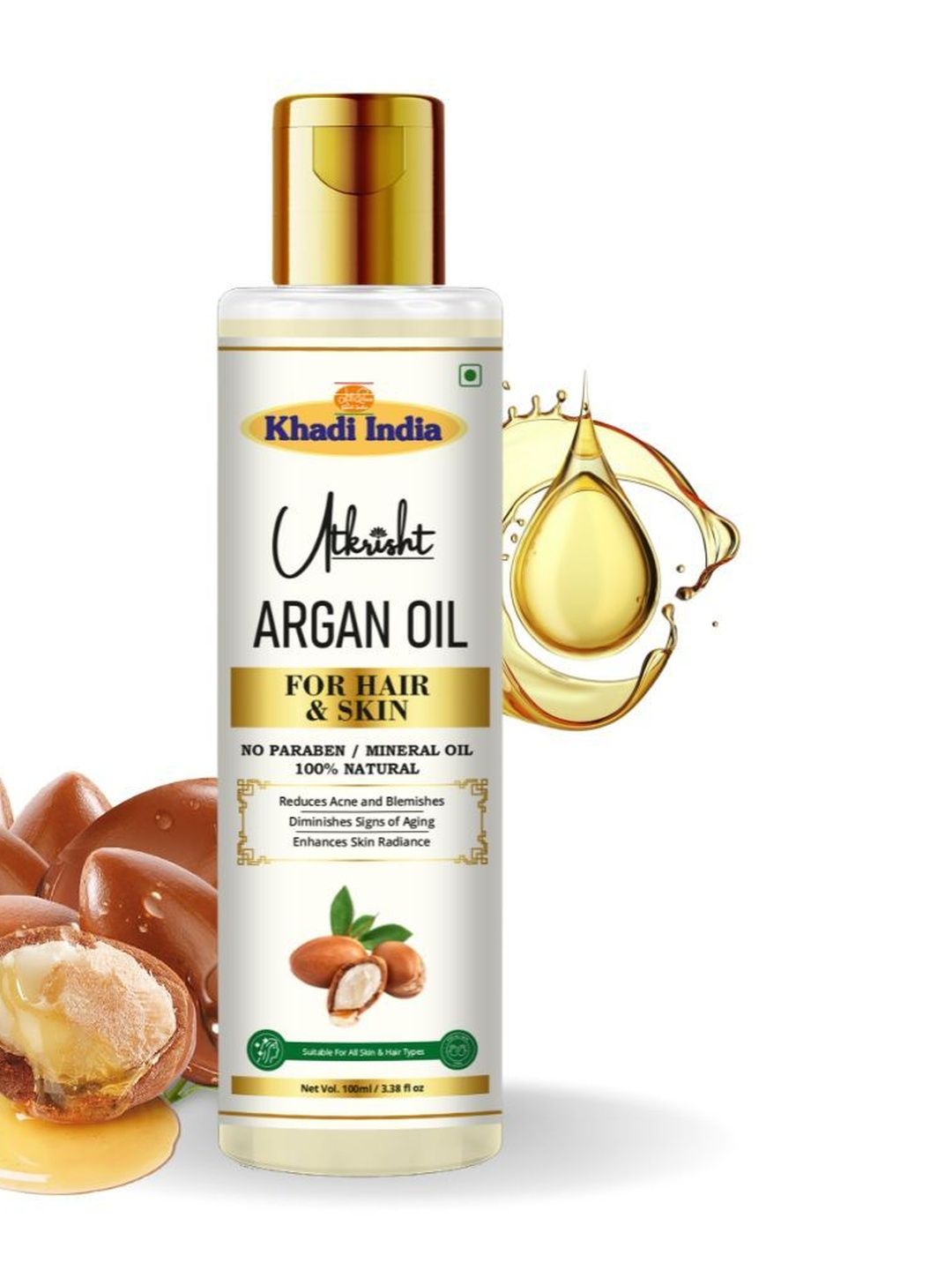 Utkrisht Moroccan Argan Hair Oil - 100 ml-picture-29