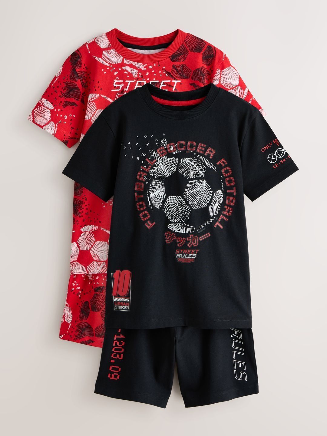 NEXT Boys Pack of 2 Printed Night suit-picture-18