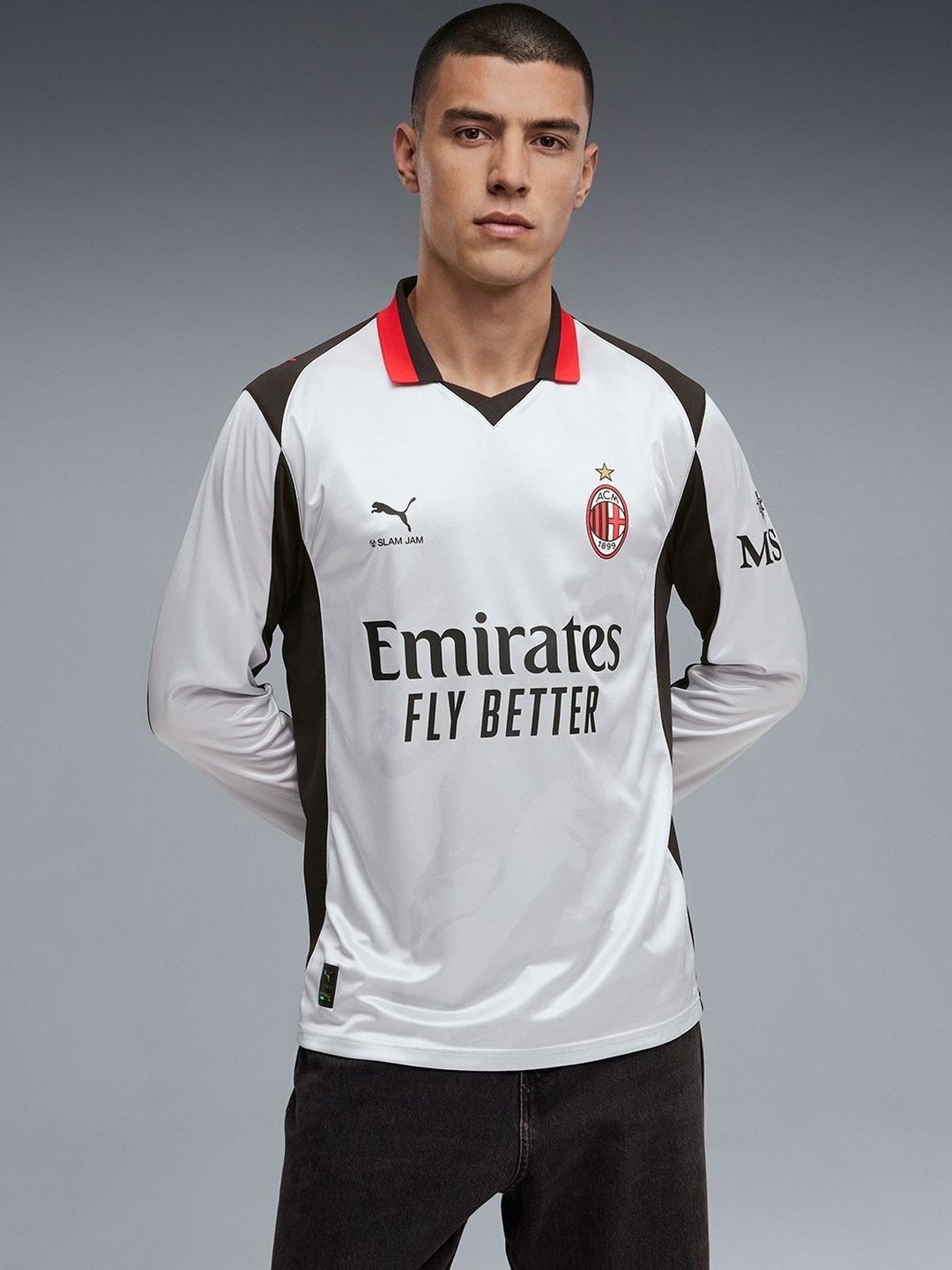 Puma AC Milan x Slam Jam Men's Long Sleeve Jersey-picture-25