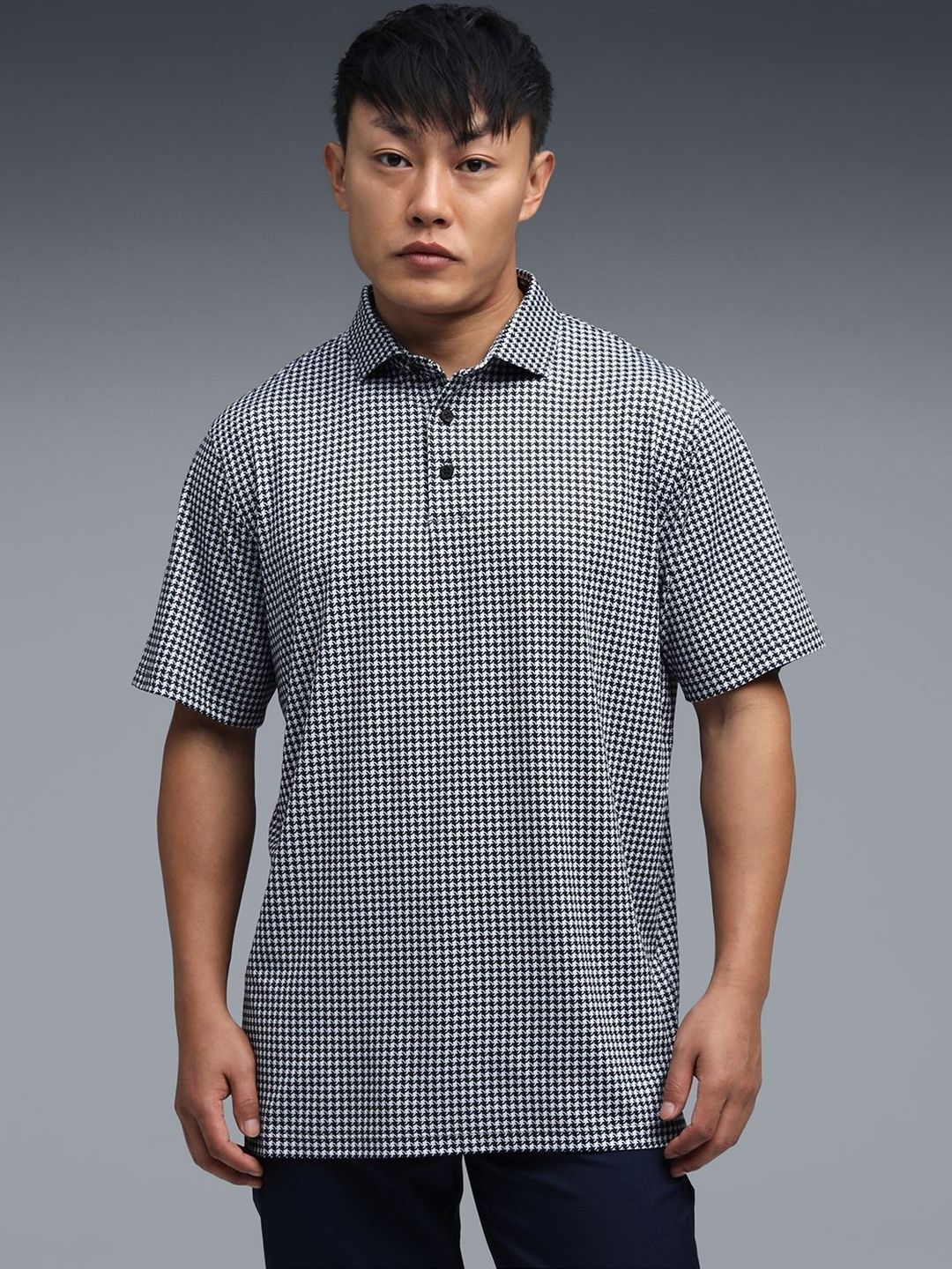 Puma Cloudspun Men's Mono Check Polo T-shirt-picture-18