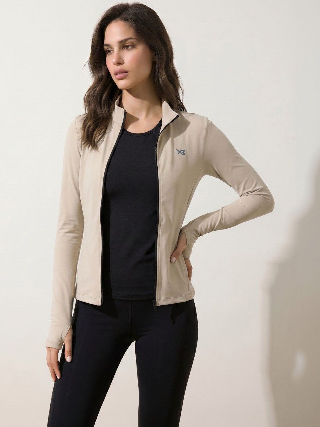 CROSS BENCH Women Brand Logo Lightweight Training or Gym Sporty Jacket-picture-31