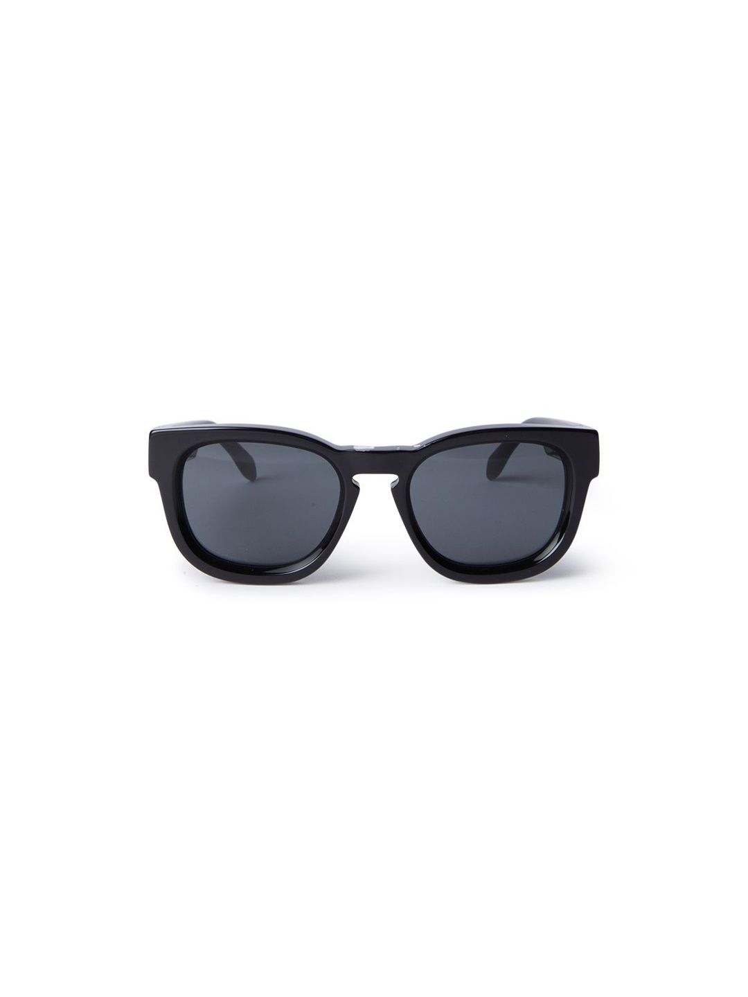 Palm Angels Unisex Grey Lens & Black Oval Sunglasses with UV Protected Lens-image-46