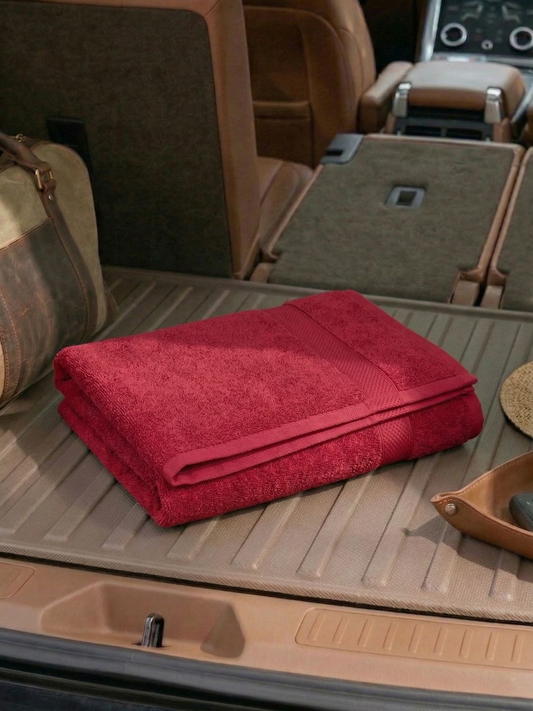 Monte Carlo Red 1 Cotton 380 GSM Bath Towel-image-45