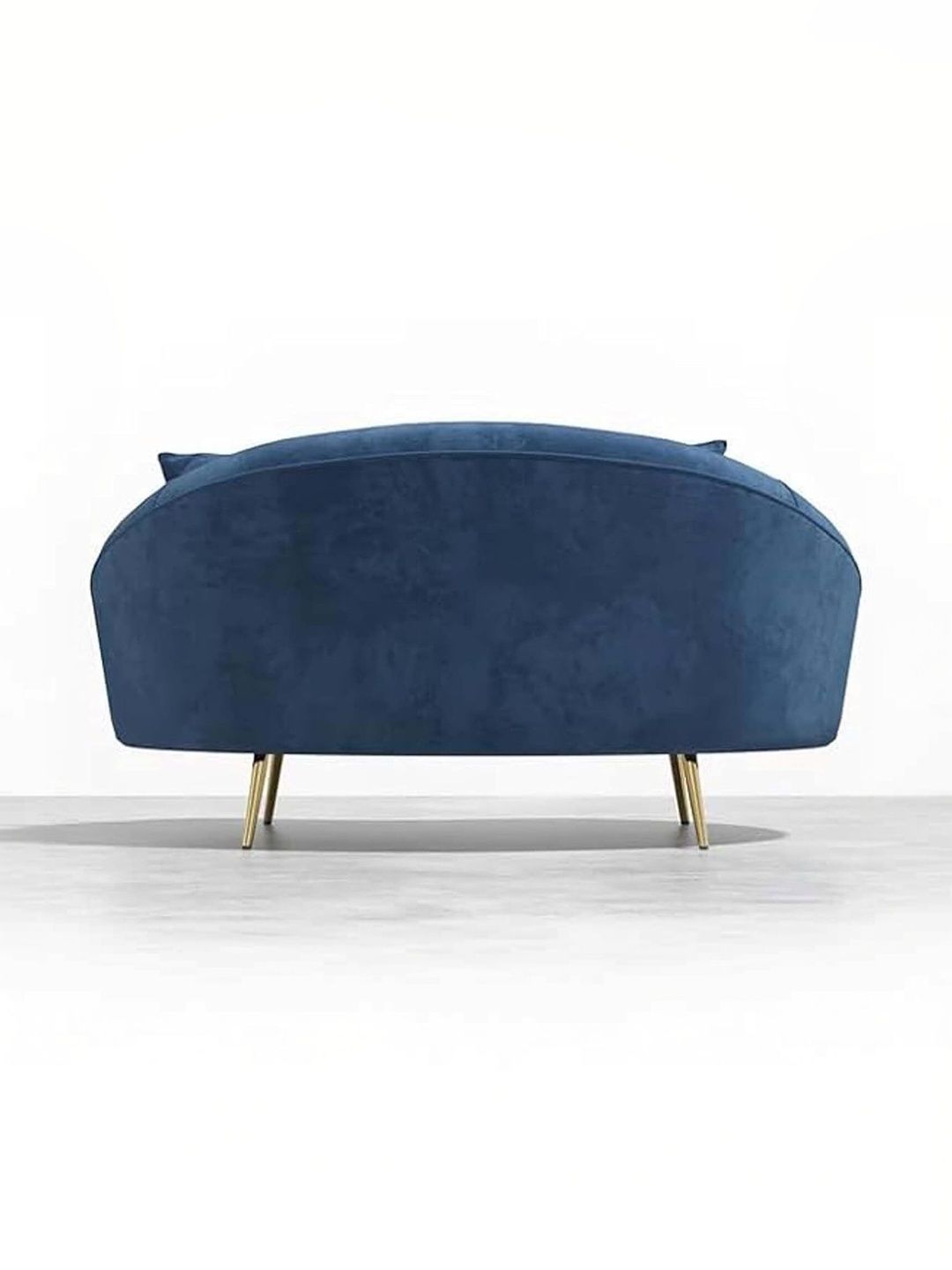 INDIAWOODMART Blue 3- Seater Straight Sofa-image-39