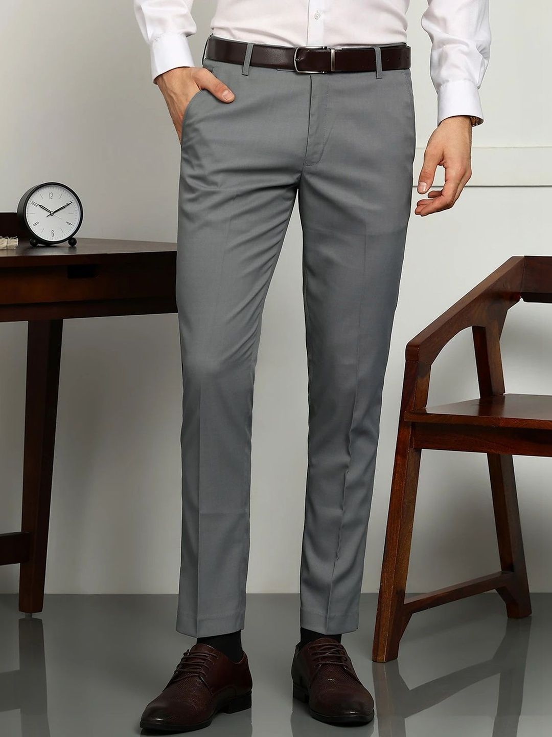 encore by INVICTUS Men Slim Fit Trousers-picture-34