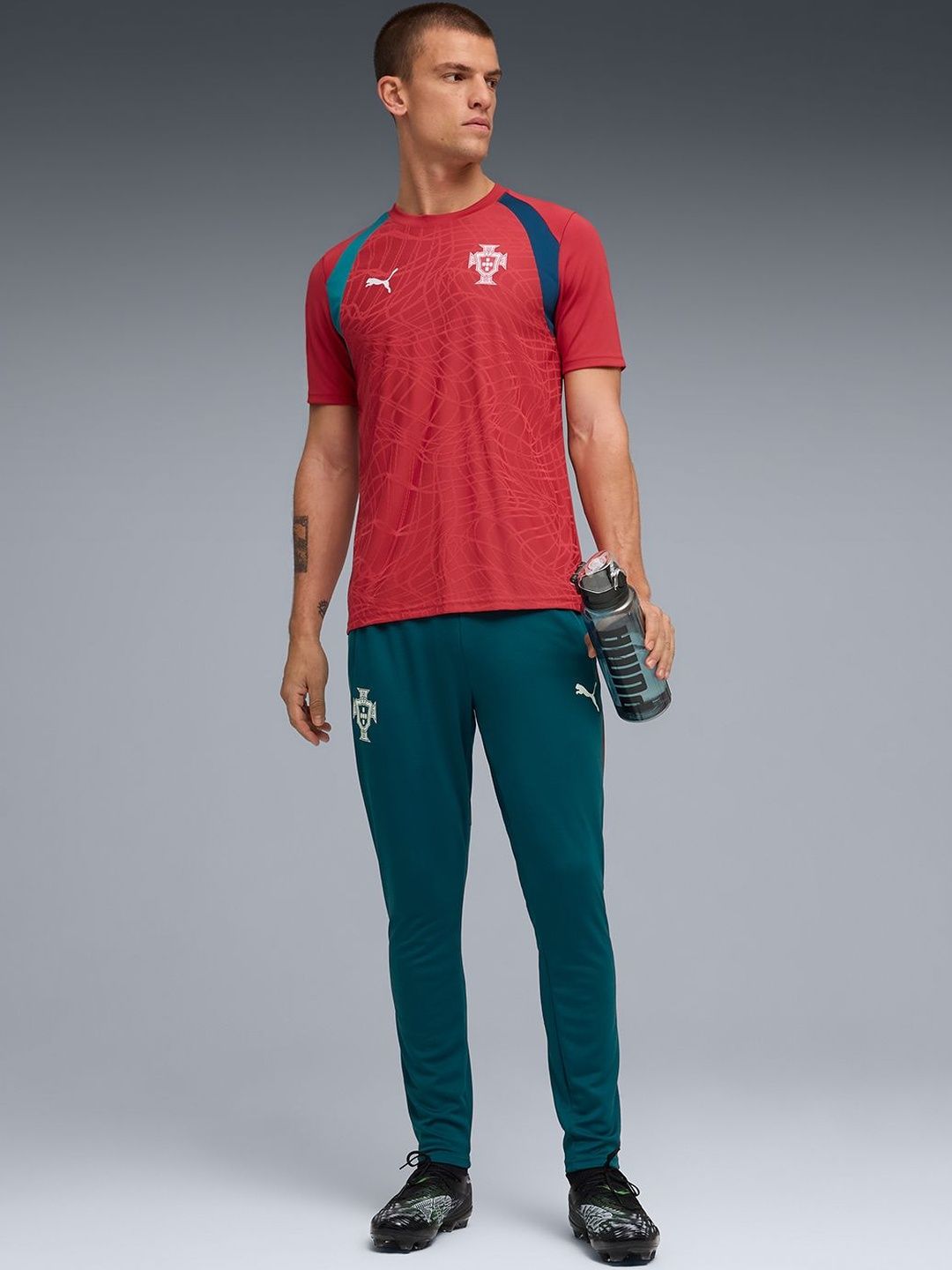 Puma Portugal Men's Slim Fit Football Training Jersey-picture-20