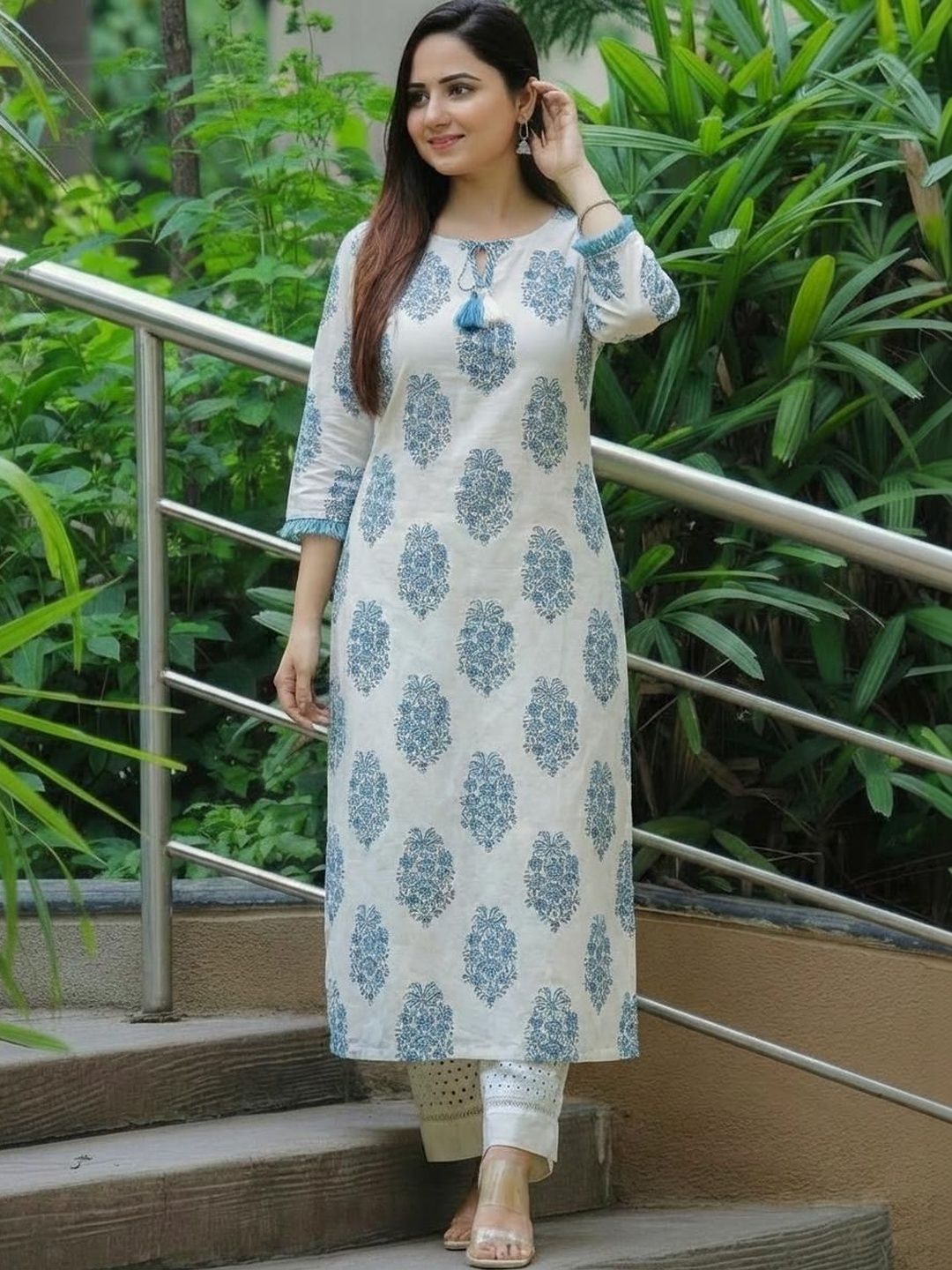 Sa Rasa Women Ethnic Motifs Printed Indie Prints Kurta-picture-31