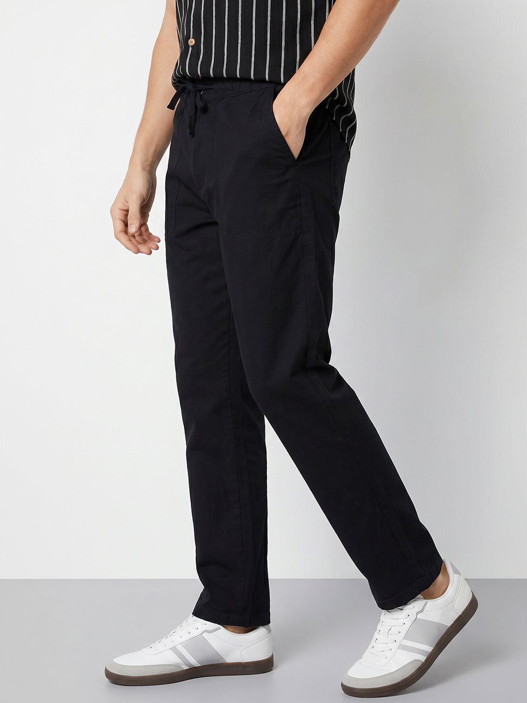 Mast & Harbour Men Straight Fit Trousers-picture-18