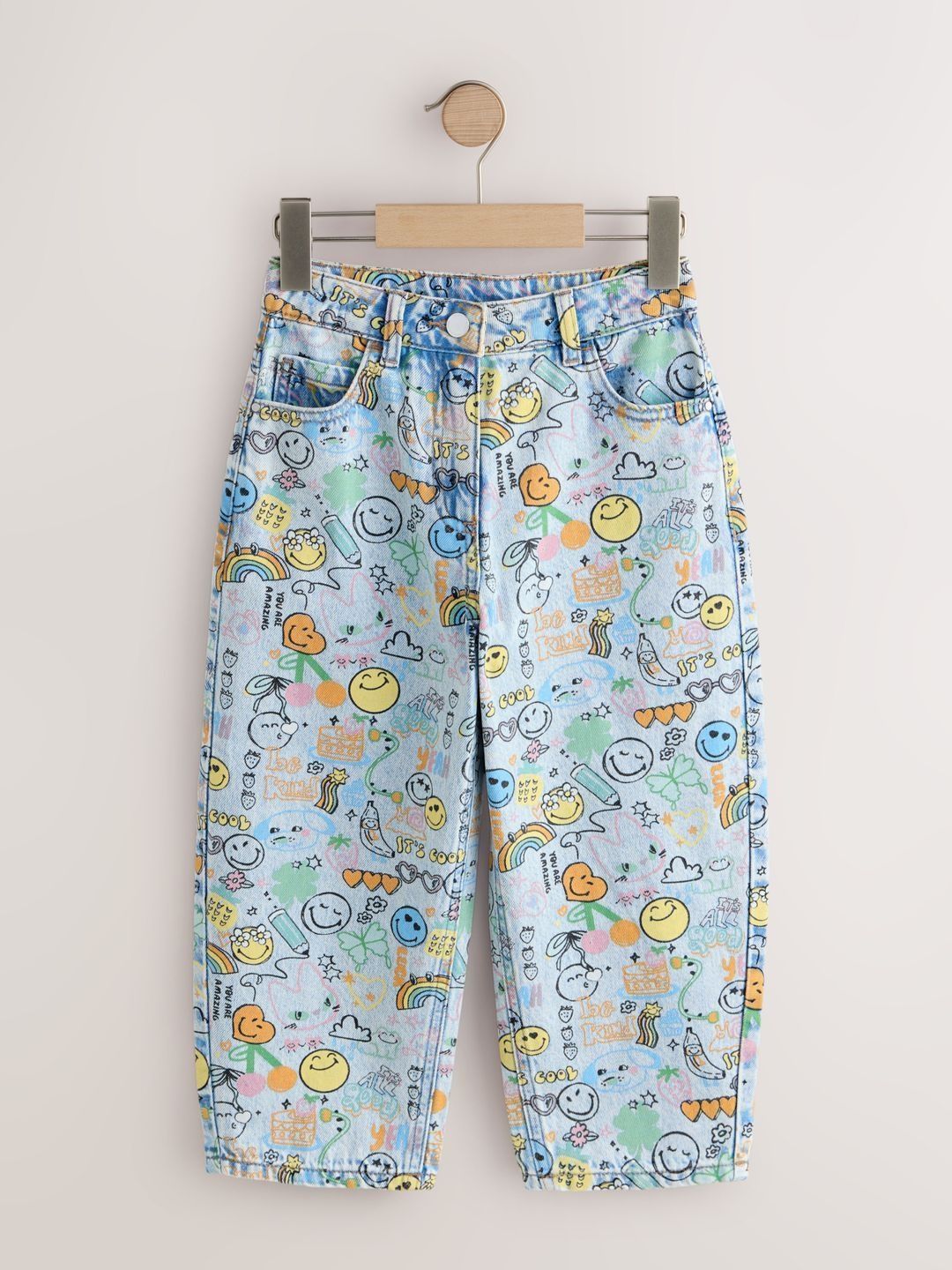 NEXT Girls Regular Fit Mid-Rise Printed Stretchable Jeans-picture-18