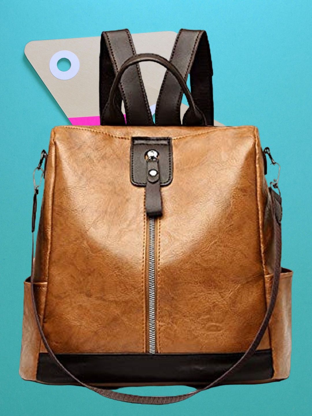 MomsyStore Women Colourblocked Backpack-picture-53