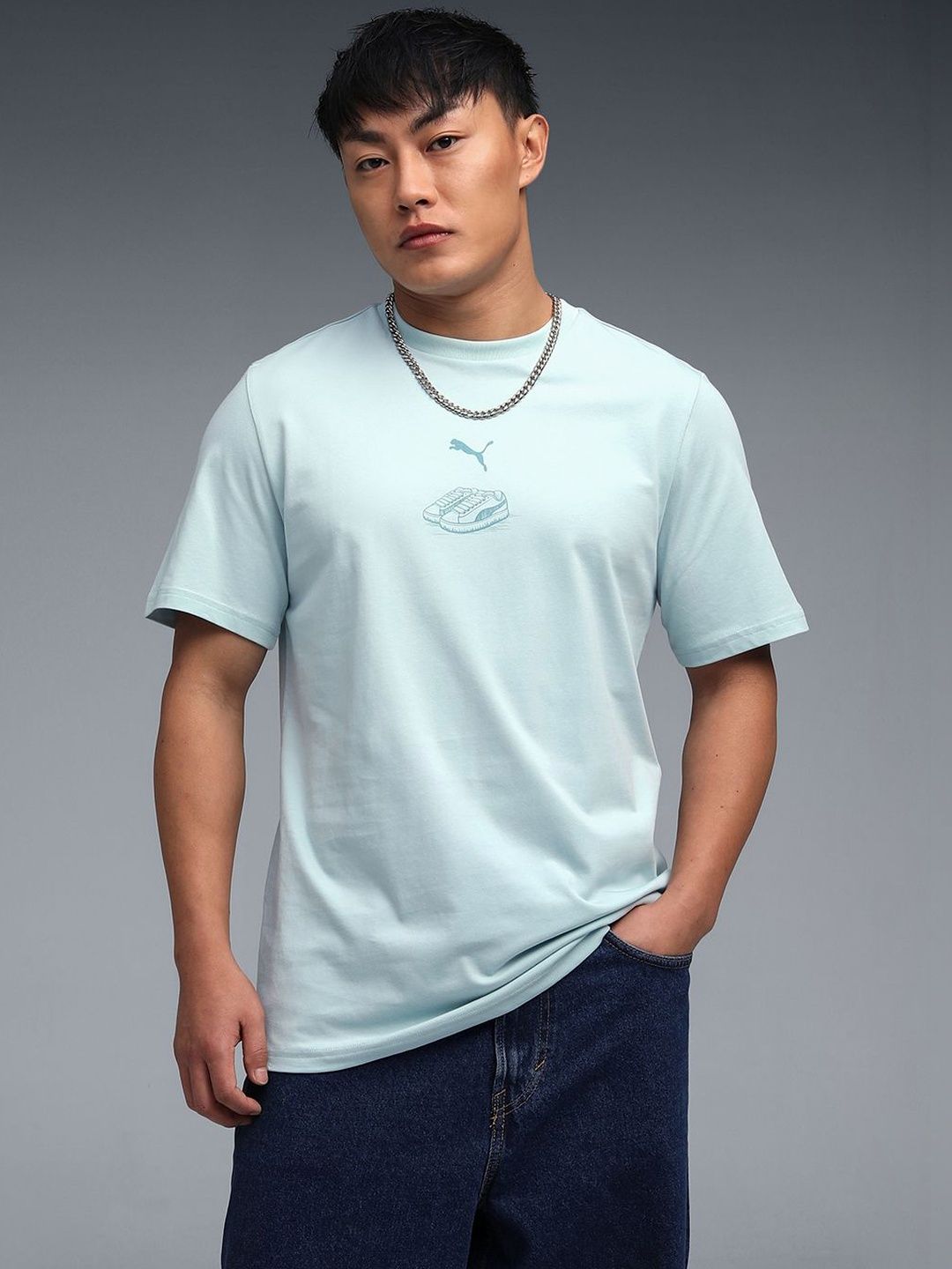 Puma GRAPHIC Print Crew Neck T-Shirt-picture-10