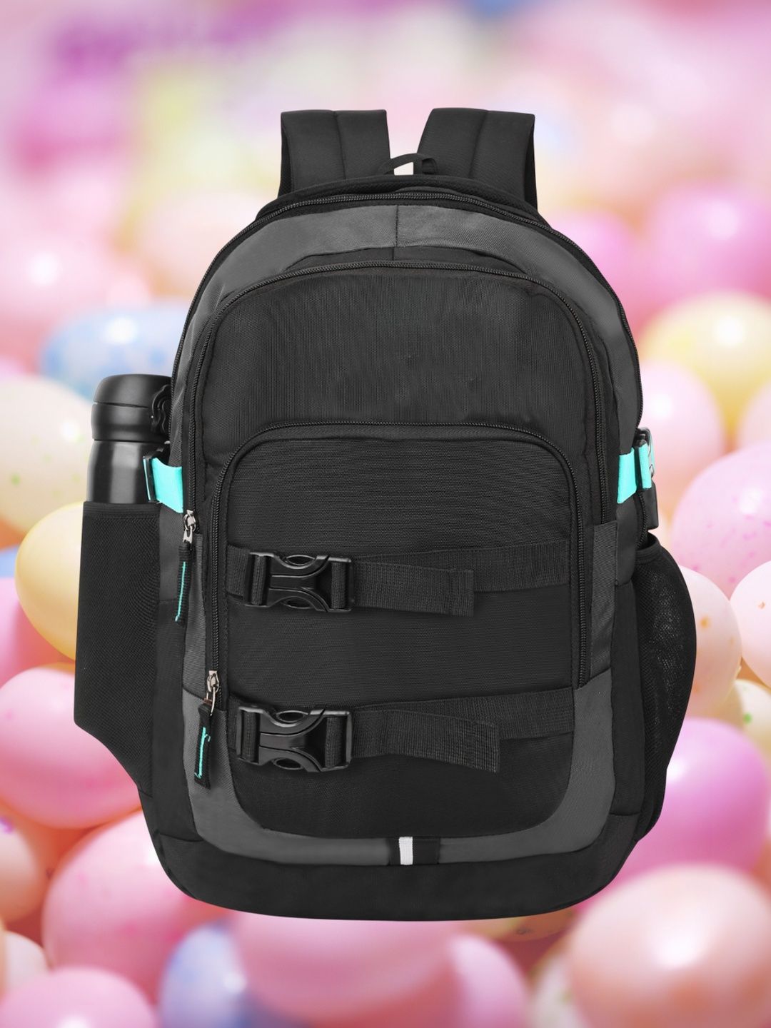 MomsyStore Women Brand Logo Contrast Detail Backpack-picture-35