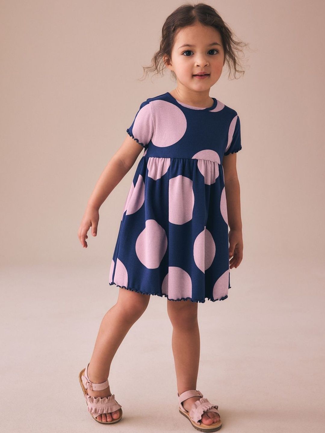 NEXT Girls Printed Fit & Flare Dress-picture-45