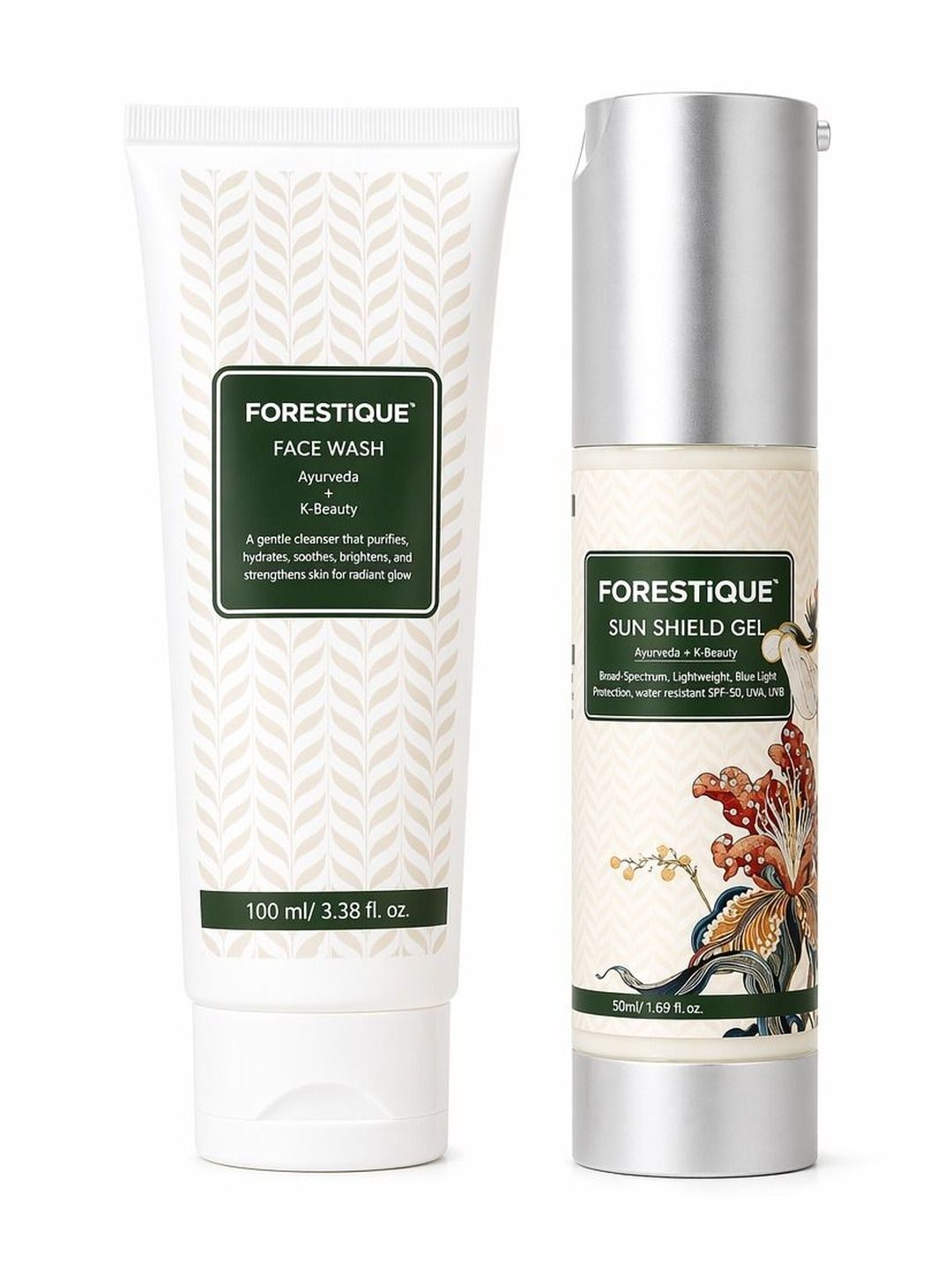 FORESTiQUE' Face Wash + Sun Shield Gel Combo - 100 ml & 50 ml-image-44