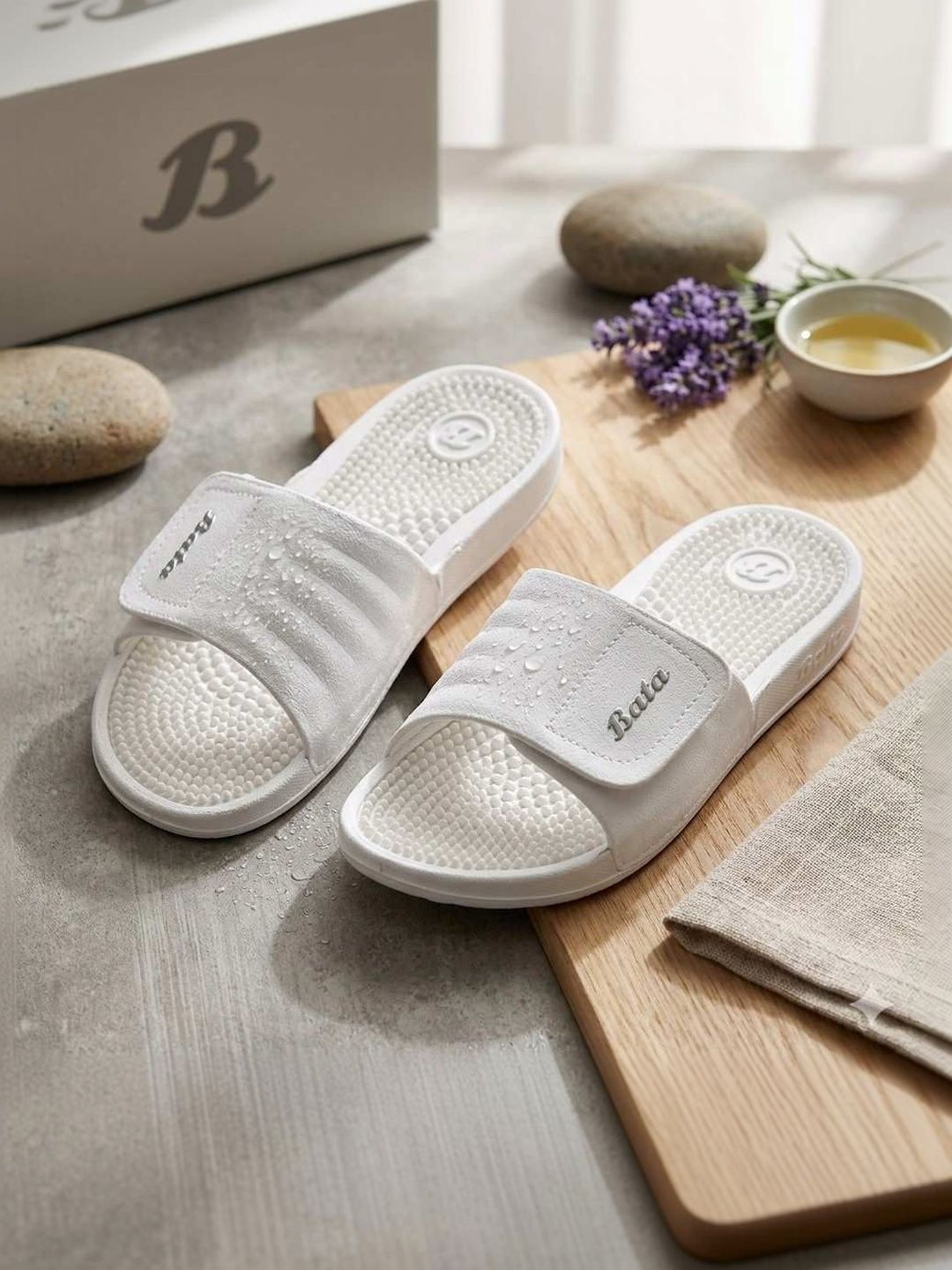 Bata Men Rubber Sliders-picture-38