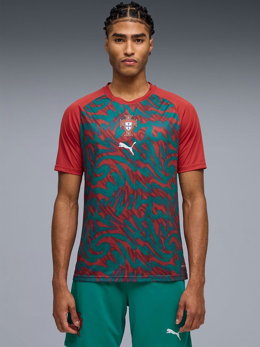 Puma Portugal Men's Slim Fit Warm Up Jersey-picture-34