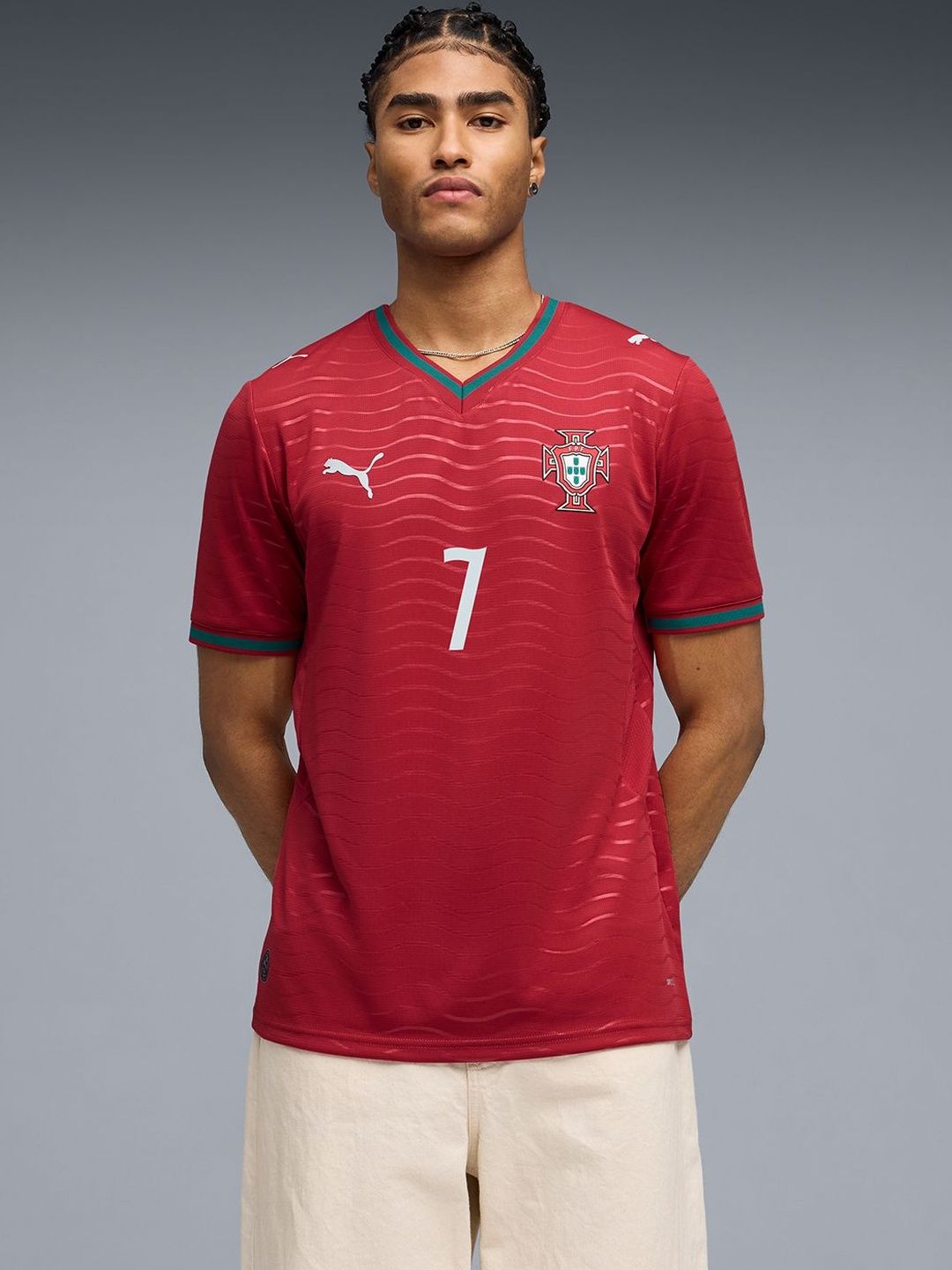 Puma Portugal 2026 Replica Home Player Men's Jersey T-Shirt