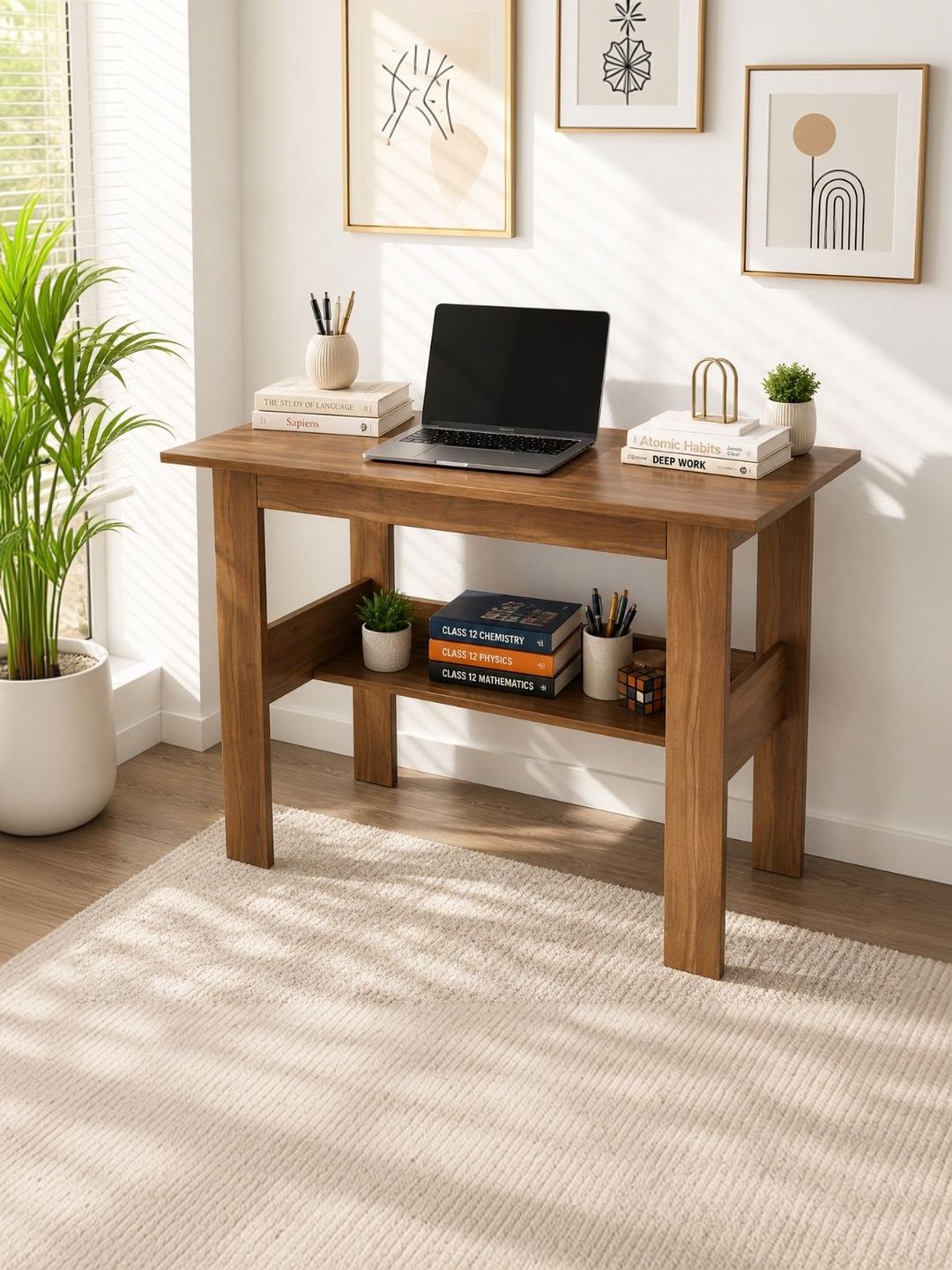 SPYDER CRAFT Brown Engineered Wood Strong & Durable Study Table-picture-31
