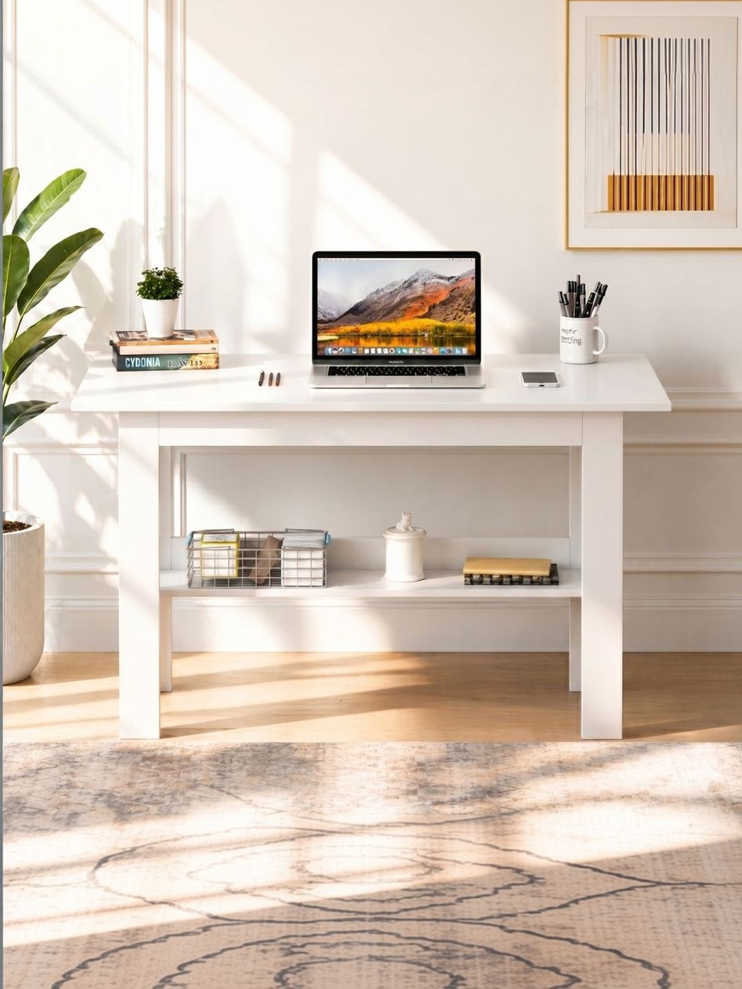 SPYDER CRAFT Engineered Wood Free Standing Study Table-picture-17