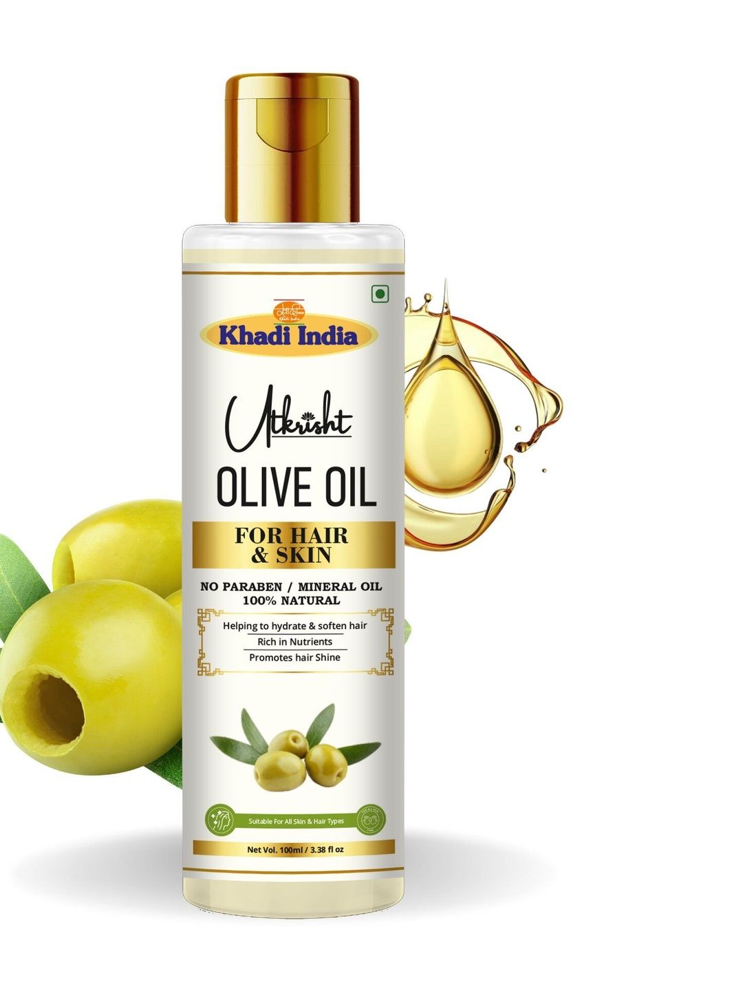Utkrisht Olive Hair Oil - 100 ml-image-9