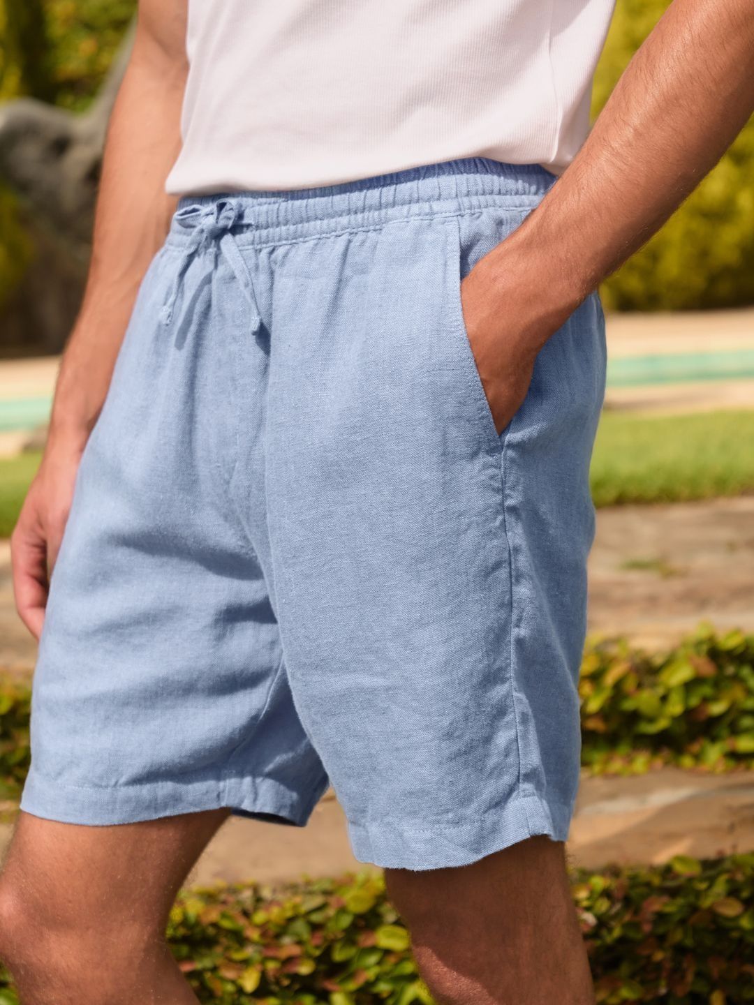 NEXT Men Linen Shorts-picture-51