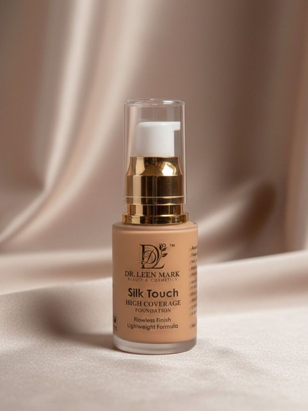 DR LEEN MARK Silk Touch High Coverage Foundation - 25 ml - Warm Beige-image-46