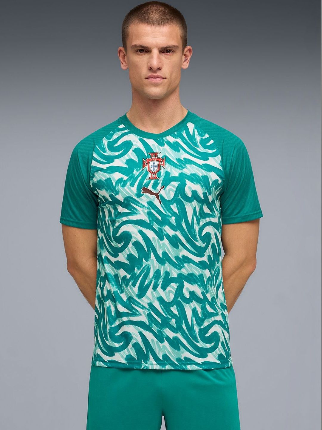 Puma Portugal Men's Slim Fit Warm Up Jersey-picture-26