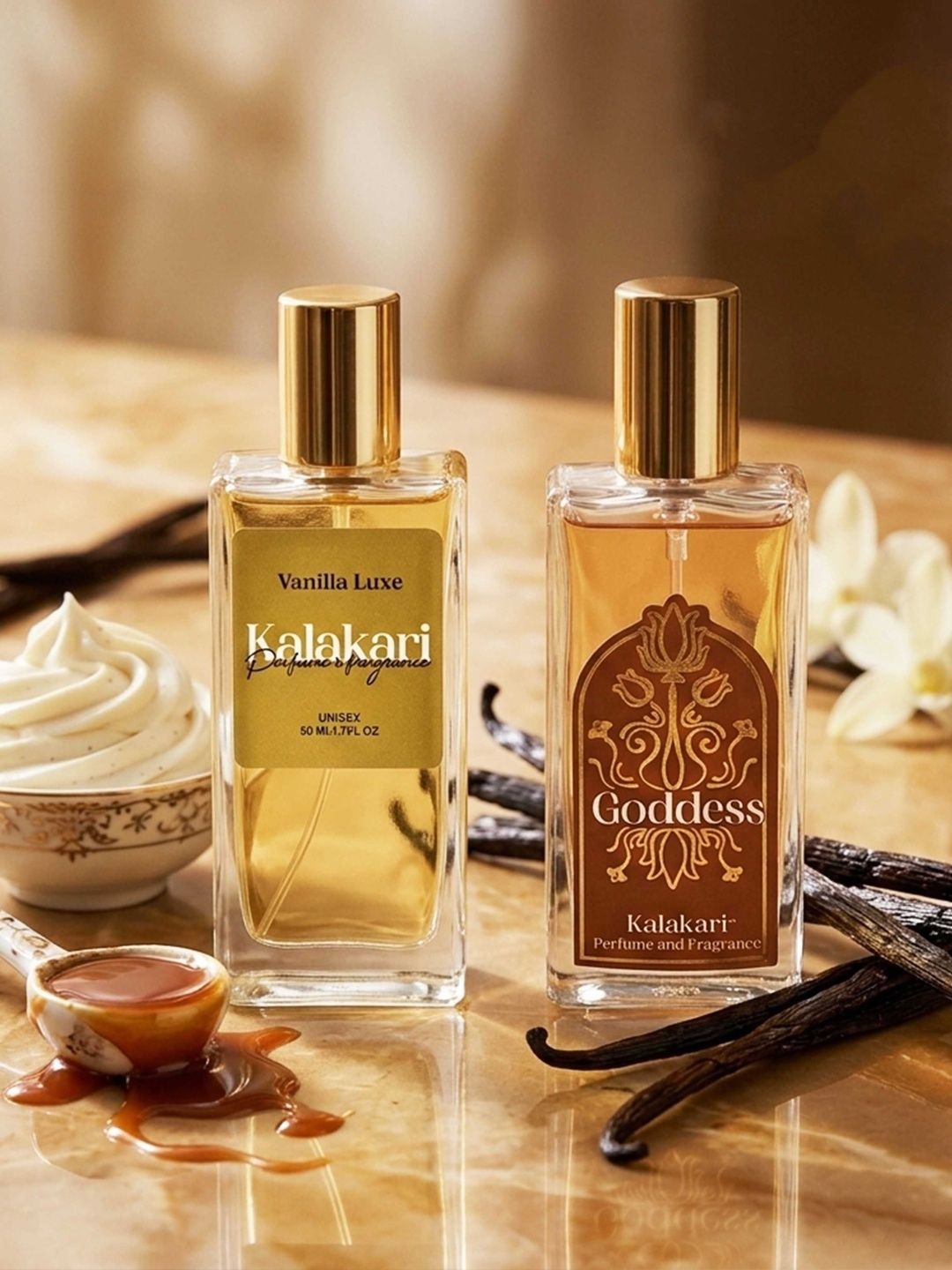 Kalakari Fragrance & perfumes Set Of 2 Vanilla Luxe & Goddess Eau De Parfum - 50 ml Each-image-33