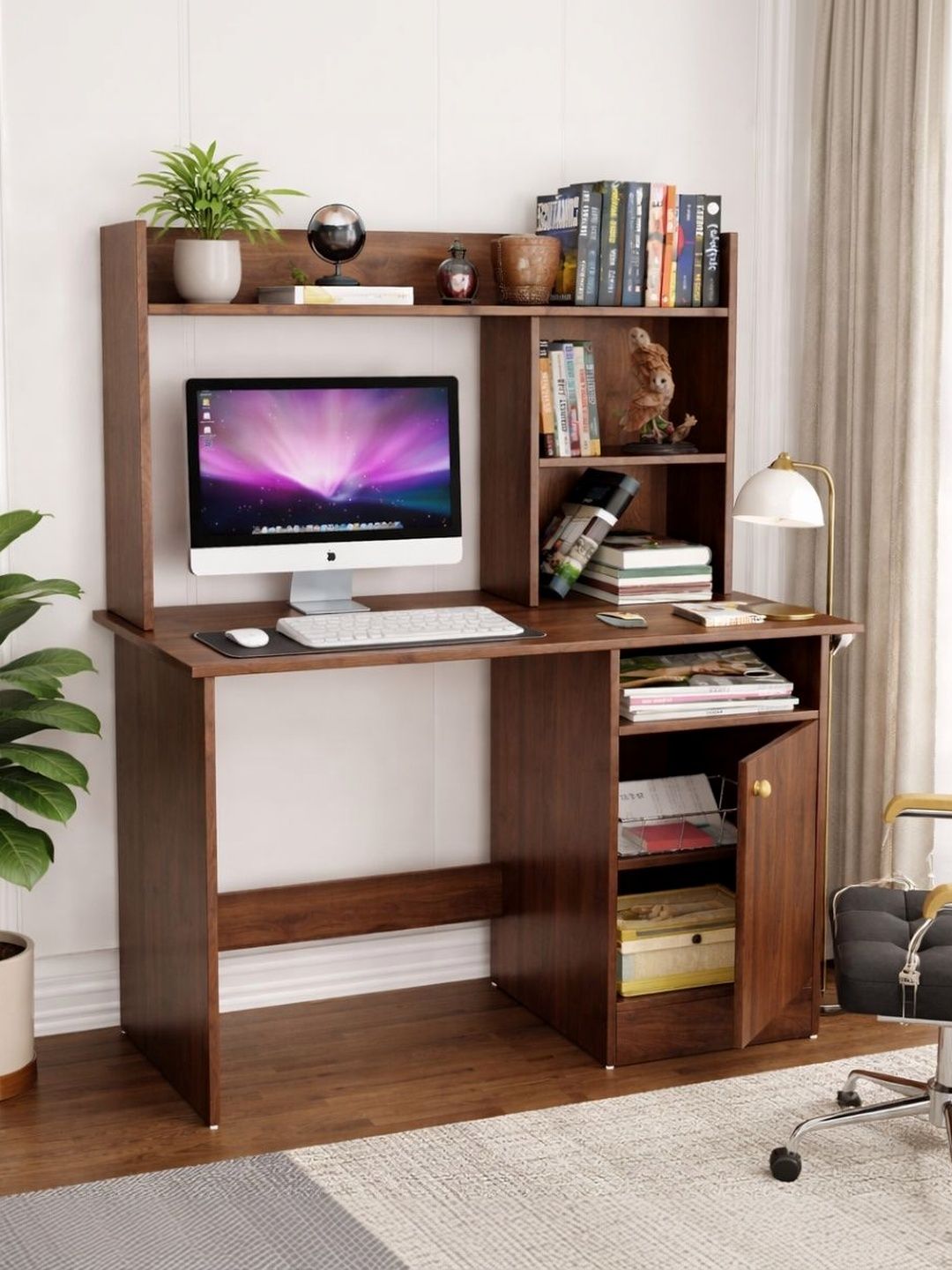 SPYDER CRAFT Tan Engineered Wood Strong & Durable Study Table-image-22