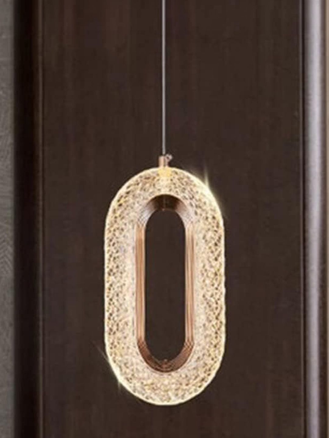 OJIT LIGHT DECORATION Gold-Toned & Gold-Toned Textured Contemporary Ceiling Lamp-picture-26