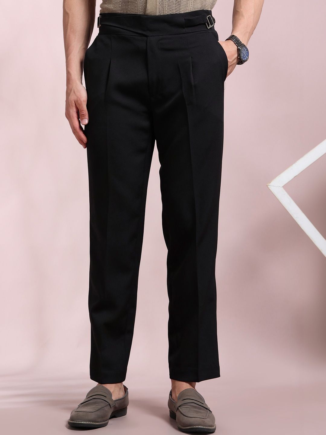 INVICTUS Men Pleated Trousers-picture-43