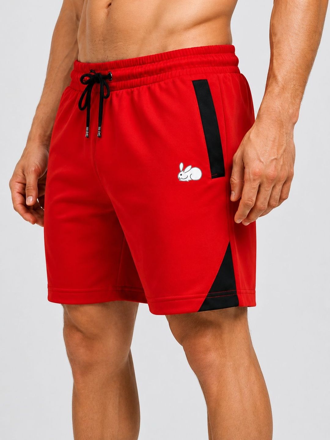 Resteez Men Colourblocked Training or Gym Sports Shorts with Technology-picture-35